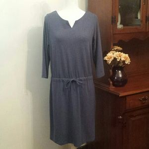 L.L. Bean knit tie waist dress